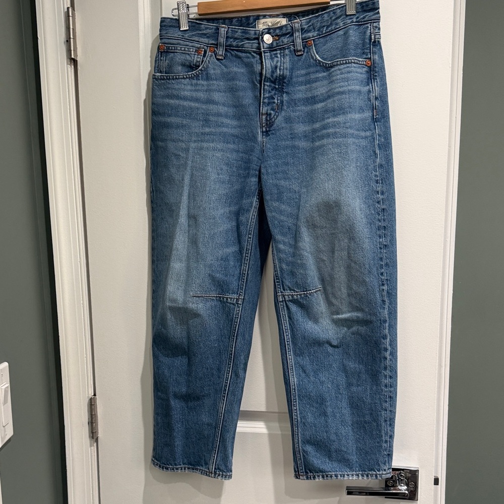 Petite Barrel Leg Jeans